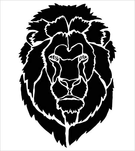 האריה דיוקן סטנסיל על ידי סטודיו12 / גן חיות בעלי חיים | עשה זאת בעצמך יצירתיות כיף ילדים מתנה / טבע בית ספר